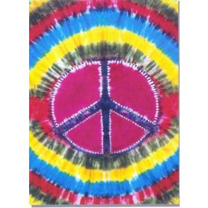 Tye Dye Peace Bed or Couch Cover