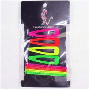80's Neon Hair Clips