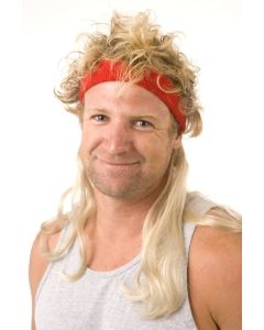 1980s Mullet Wig Headbands