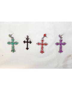 Madonna Cross Earrings