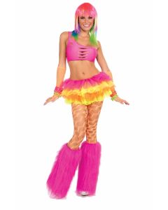 Furry Pink Leg Warmers