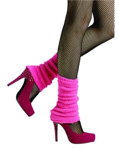 80s Pink Fuzzy Leg Warmers