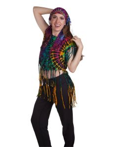 70s Tie Dye with Beads