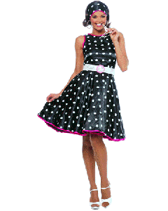 50's Hot Black Dress