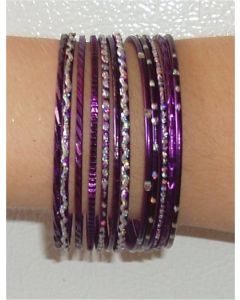 80's Purple Bangles
