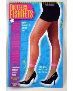 80's Pink Neon Fishnet Leggings