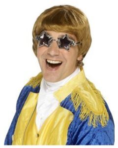 70's Starman Wig And Glasses