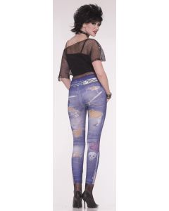 90's Punk Rock Jean Leggings