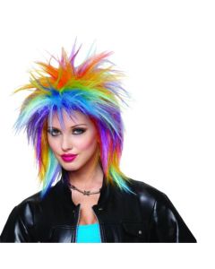 80's Glam Multi Colors Wig