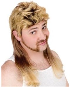 80's Super Blonde Mullet