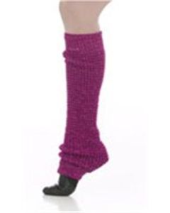 Leg Warmers Striped Raspberry/Glitter