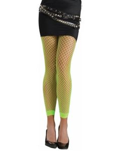 80's Green Neon Fishnet Leggings