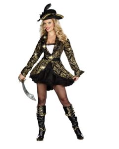 Golden Treasure Pirate costumes