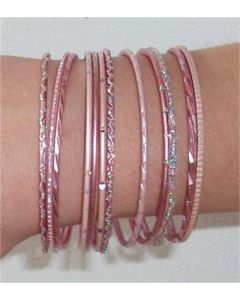 80's Pink Bangles