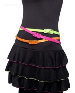 80s Neon Belt Multi Pack