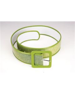 60's Green Glitter Belt