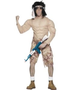 80's Muscleman Rambo Costume