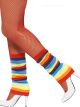 Leg Warmers Striped Rainbow